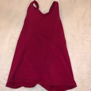 LULULEMON cross strap tank top built in sport bra